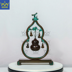 Lư Xông Trầm Hồ Lô - Nâu Đồng