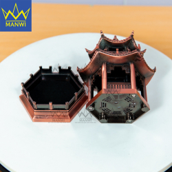 Lư Xông Trầm Vọng Nguyệt Lầu Tụ Tài - Nâu Đồng