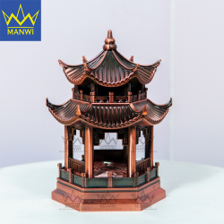 Lư Xông Trầm Vọng Nguyệt Lầu Tụ Tài - Nâu Đồng