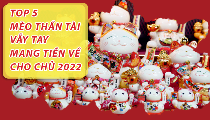 Top 5 Mèo Thần Tài vẫy tay mang tiền về cho chủ 2022
