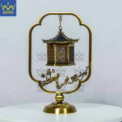 Lư Xông Trầm Tổ Ấm Hạnh Phúc - Vàng Đồng