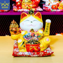 Mèo Thần Tài May Mắn Cát Tường