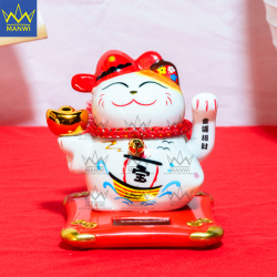 Mèo Thần Tài Vẫy Tay Bình An Tiến Tài