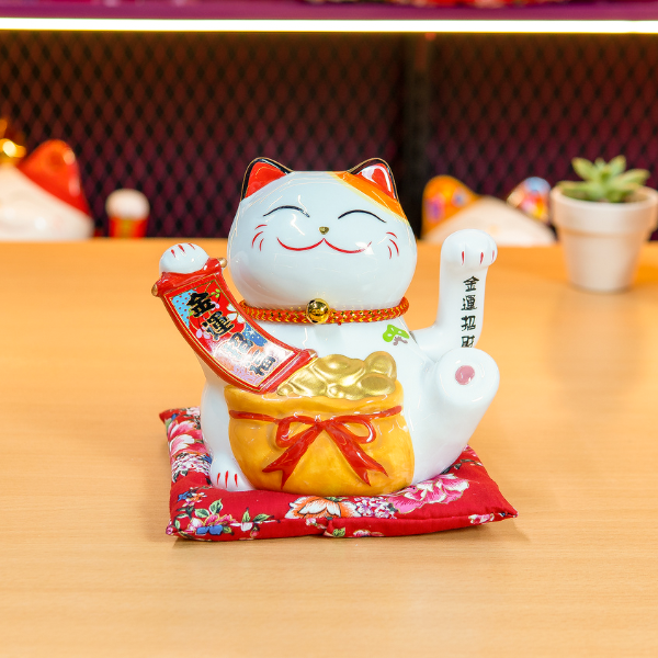 Mèo Thần Tài Đong Đầy 14x12x14 - H50136