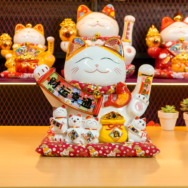 Mèo Thần Tài Đại Cát Chiêu Tài 32x29x30 - H50001