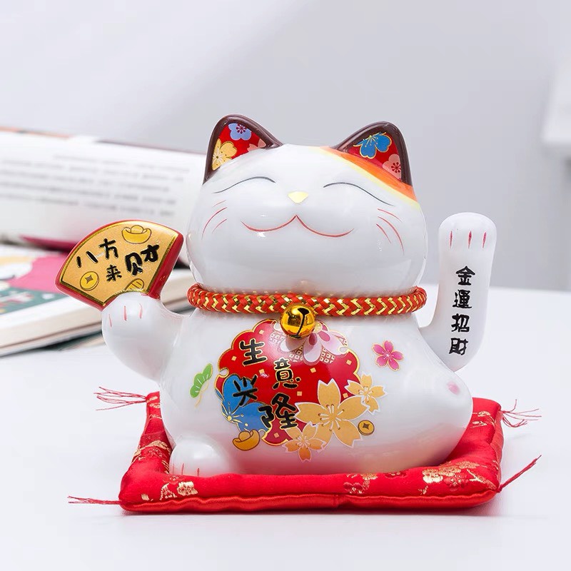 Mèo Thần Tài Vẫy Tay Phú Quý