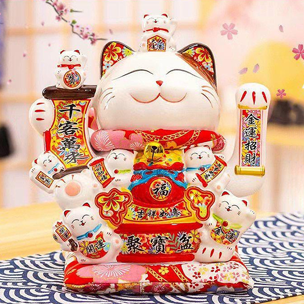 Mèo Thần Tài Vẫy Tay Chiêu Tài Hưng Thịnh