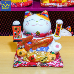 Mèo Thần Tài Song Ngư Đại Phát